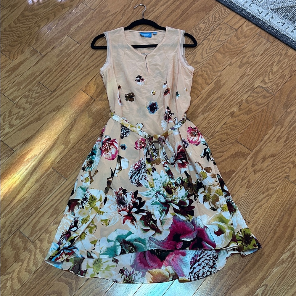 Simply Vera Vera Wang Peach V-Neck Dress